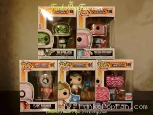 Bundle Funko Pop! Mission Control #185 THE OPERATOR / #186 PAYLOAD SPECIALIST / #187 FLIGHT ENGINEER / #188 THE COMMANDER / #189 MMC PILOT Vinyl Figure Bobblehead Vaulted Collectible With Protector Funko Pop Figure