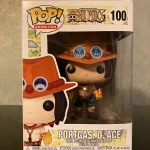 One Piece One Piece #100 Portgas D. Ace Vinyl Figure Bobblehead Vaulted Collectible With Protector Funko Pop Figure