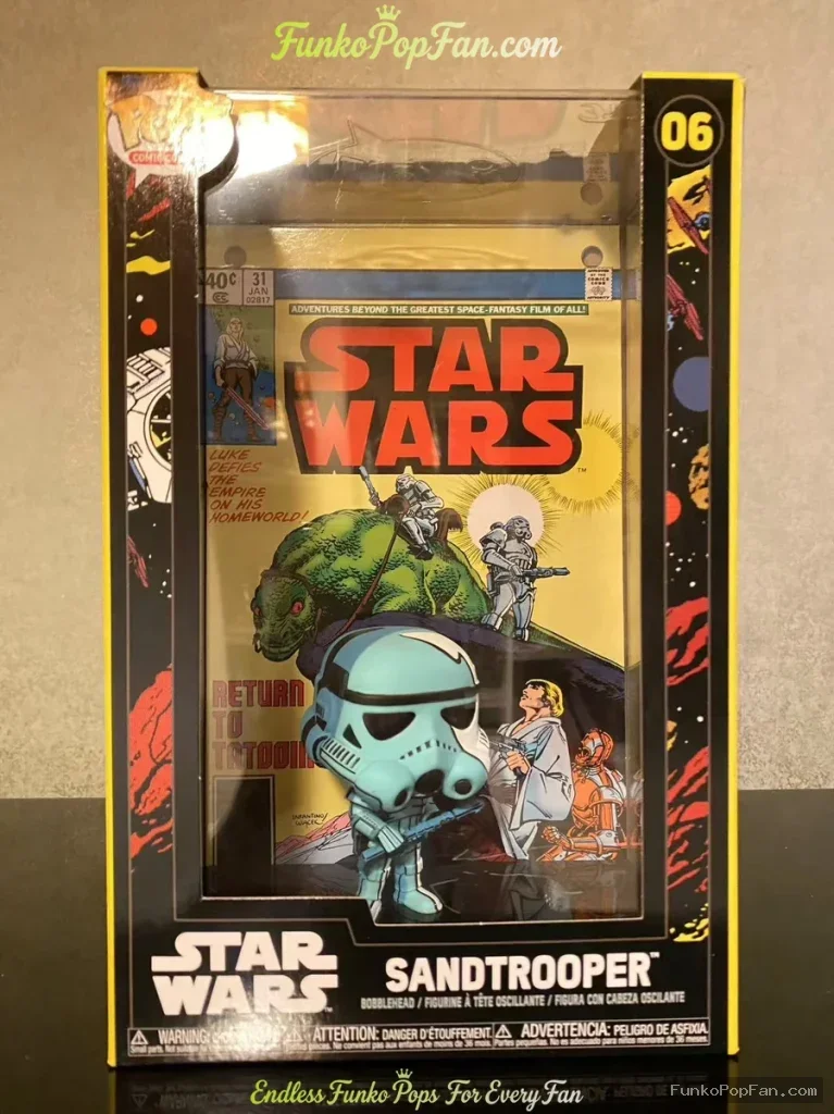 Star Wars Sandtrooper #06 Vinyl Figure Bobblehead Vaulted Collectible With Protector Funko Pop Figure