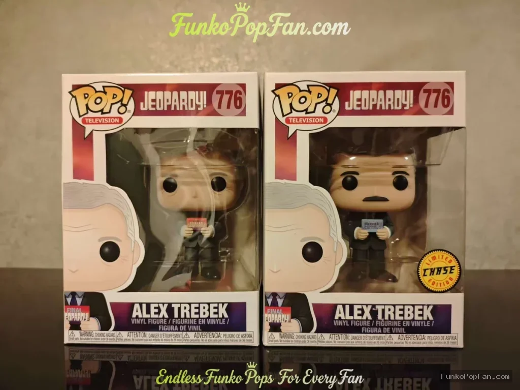 Television Jeopardy! #776 Alex Trebek (Common + Chase) Vinyl Figure Bobblehead Vaulted Collectible With Protector Funko Pop Figure