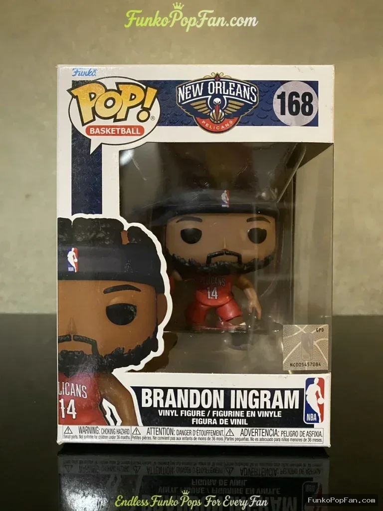 Basketball New Orleans #168 Brandon Ingram Vinyl Figure Bobblehead Vaulted Collectible With Protector Funko Pop Figure