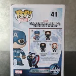 Funko Pop! Marvel Captain America #41 Vinyl Figure Bobblehead Vaulted Collectible With Protector - Funko Pop Figure