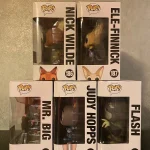 Bundle Funko Pop! Disney Zootopia #186 Nick Wilde / #187 Ele-Finnick / #188 Mr. Big / #189 Judy Hopp - Funko Pop Figure