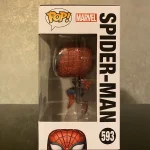 Funko Pop! Marvel #593 Spider-Man (Diamond) Vinyl Figure Bobblehead Vaulted Collectible With Protect - Funko Pop Figure