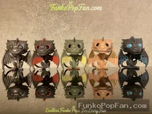 Game of Thrones Dragons #104 (Set of 5) Vinyl Figure Bobblehead Vaulted Collectible With Protector Funko Pop Figure