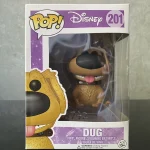 Disney Pixar #201 Dug Vinyl Figure Bobblehead Vaulted Collectible With Protector Funko Pop Figure