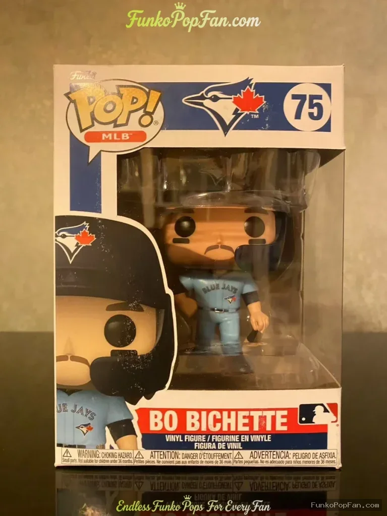 MLB Toronto Blue Jays #75 Bo Bichette Vinyl Figure Bobblehead Vaulted Collectible With Protector Funko Pop Figure