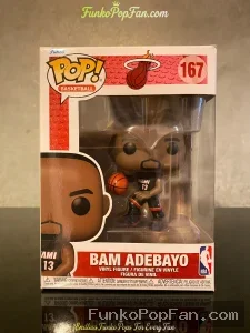 Basketball #167 Bam Adebayo Vinyl Figure Bobblehead Vaulted Collectible With Protector Funko Pop Figure