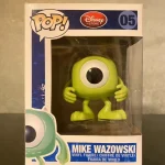 Disney Monsters, Inc. #05 Mike Wazowski Vinyl Figure Bobblehead Vaulted Collectible With Protector Funko Pop Figure