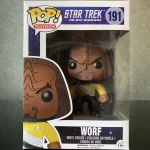 #191 Star Trek The Next Generation Worf Vinyl Figure Bobblehead Vaulted Collectible With Protector Funko Pop Figure