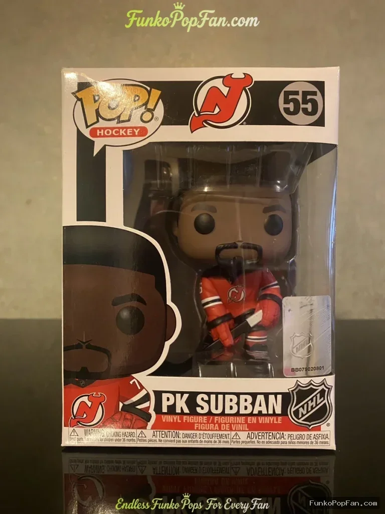Hockey #55 PK Subban Vinyl Figure Bobblehead Vaulted Collectible With Protector Funko Pop Figure