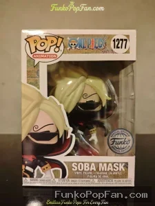 Animation One Piece #1277 Soba Mask Vinyl Figure Bobblehead Vaulted Collectible With Protector Funko Pop Figure
