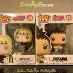 Bundle Funko Pop! Animation Naruto Shippuden #1038 Inojin / Shikadai #1039 Vinyl Figure Bobblehead Vaulted Collectible With Protector Funko Pop Figure