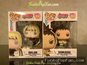 Bundle Funko Pop! Animation Naruto Shippuden #1038 Inojin / Shikadai #1039 Vinyl Figure Bobblehead Vaulted Collectible With Protector Funko Pop Figure