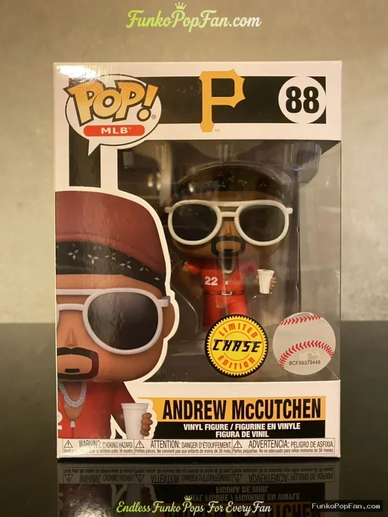 MLB Baseball #88 Andrew McCutchen (Chase) Vinyl Figure Bobblehead Vaulted Collectible With Protector Funko Pop Figure