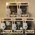 Bundle Funko Pop! Game of Thrones Night King #44 Night King Glow in the dark + 2017 sumer Exclusive + AT&T Vinyl Figure Bobblehead Vaulted Collectible With Protector Funko Pop Figure