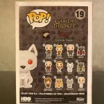 Funko Pop! Game of Thrones #19 Ghost Vinyl Figure Bobblehead Vaulted Collectible With Protector - Funko Pop Figure