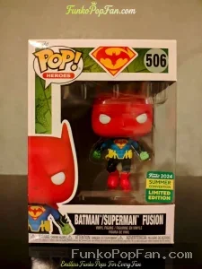 Heroes #506 Batman/Superman Fusion (Summer Convention 2024 Limited Edition) Vinyl Figure Bobblehead Vaulted Collectible With Protector Funko Pop Figure