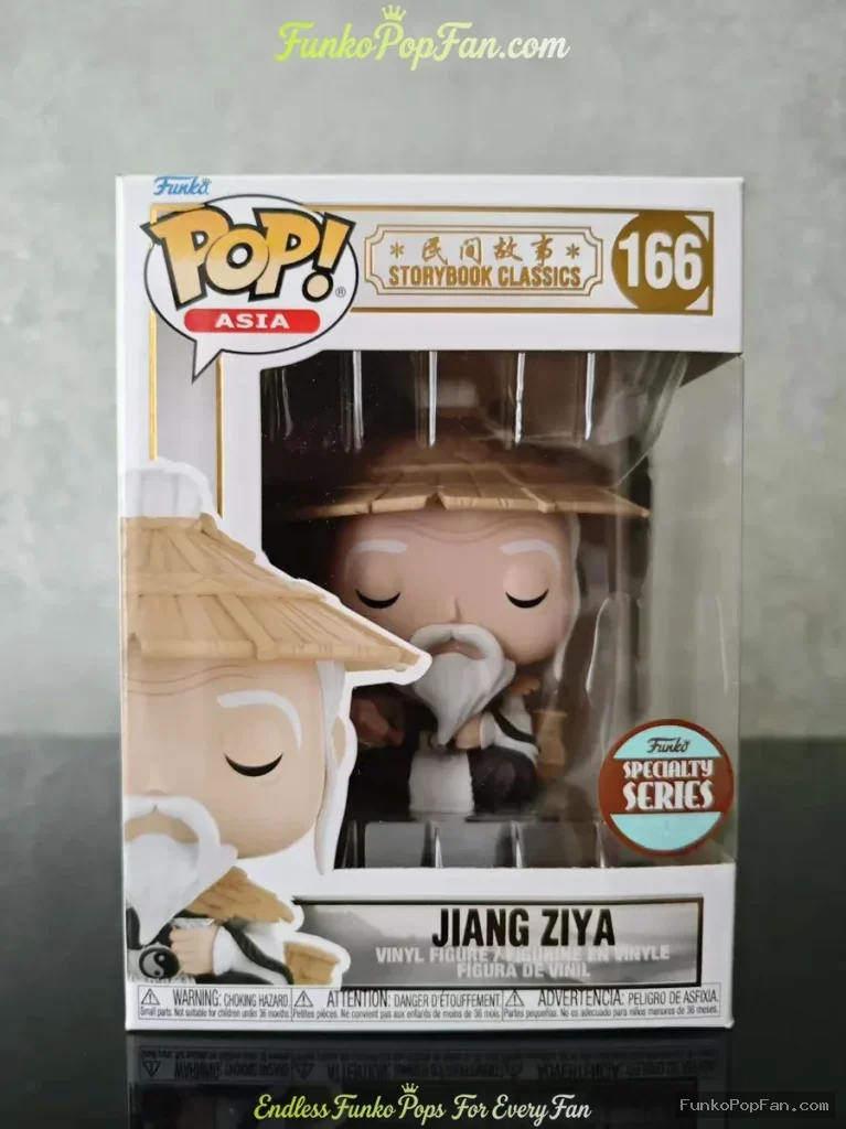 Asia Storybook Classics #166 Jiang Ziya Vinyl Figure Bobblehead Vaulted Collectible With Protector Funko Pop Figure