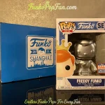 Freddy Funko As Guan Yu Asia Shanghai #2021 (Silver Convention Exclusive) Vinyl Figure Bobblehead Vaulted Collectible With Protector Funko Pop Figure