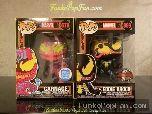 Marvel Carnage #678 Carnage (Funko Exclusive) Vinyl Figure Bobblehead Vaulted Collectible With Protector Funko Pop Figure