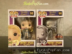 Bundle Funko Pop! Rocks Britney Spears #98 Britney Spears Vinyl Figure Bobblehead Vaulted Collectible With Protector Funko Pop Figure