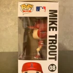 Funko Pop! MLB #08 Mike Trout Vinyl Figure Bobblehead Vaulted Collectible With Protector - Funko Pop Figure