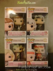 Bundle Funko Pop! Television Golden Girls #1683 Blanche / Dorothy #1684 / Rose #1685 / Sophia #1686 Vinyl Figure Bobblehead Vaulted Collectible With Protector Funko Pop Figure