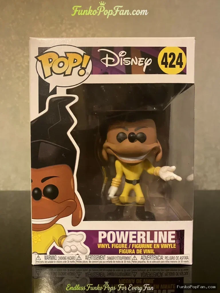 Disney Powerline #424 Powerline Vinyl Figure Bobblehead Vaulted Collectible With Protector Funko Pop Figure