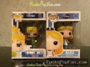 Disney #49 Alice Vinyl Figure Bobblehead Vaulted Collectible With Protector Funko Pop Figure