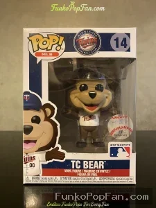 MLB Minnesota Twins #14 TC Bear Vinyl Figure Bobblehead Vaulted Collectible With Protector Funko Pop Figure