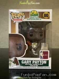 Basketball Seattle Supersonics #80 Gary Payton (HWC) Vinyl Figure Bobblehead Vaulted Collectible With Protector Funko Pop Figure