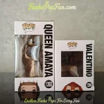 Bundle Funko Pop! Disney Wish #1393 Queen Amaya / Valentino #1394 Vinyl Figure Bobblehead Vaulted Co - Funko Pop Figure
