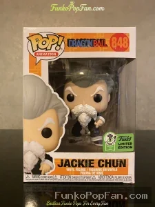 Animation Dragon Ball #848 Jackie Chun (ECCC 2021 Exclusive) Vinyl Figure Bobblehead Vaulted Collectible With Protector Funko Pop Figure