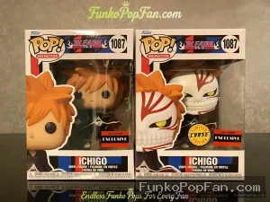 Animation Bleach #1087 Ichigo Chase + Common AAA Anime Cyber Exclusive Vinyl Figure Bobblehead Vaulted Collectible With Protector Funko Pop Figure