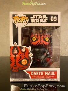 Star Wars #09 Darth Maul Vinyl Figure Bobblehead Vaulted Collectible With Protector Funko Pop Figure
