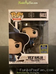 Games Critical Role #603 Vex'Ahlia (2020 Summer Convention Exclusive) Vinyl Figure Bobblehead Vaulted Collectible With Protector Funko Pop Figure
