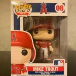 MLB #08 Mike Trout Vinyl Figure Bobblehead Vaulted Collectible With Protector Funko Pop Figure