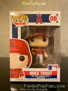 MLB #08 Mike Trout Vinyl Figure Bobblehead Vaulted Collectible With Protector Funko Pop Figure