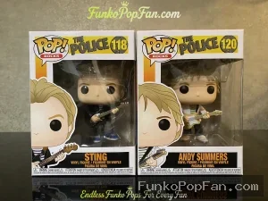 Rocks The Police #120 Andy Summers Vinyl Figure Bobblehead Vaulted Collectible With Protector Funko Pop Figure