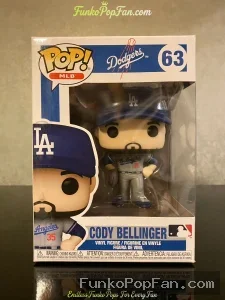 MLB #63 Cody Bellinger (Road Uniform) Vinyl Figure Bobblehead Vaulted Collectible With Protector Funko Pop Figure