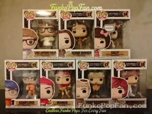 Bundle Funko Pop! Saturday Night Live Lenny Weinrib Fahey #12 / Debbie Downer #13 / Gilly #14 / Guaplord #15 / Mango #16 / Stuart (Californians) #17 / Wendie Malick #18 Vinyl Figure Bobblehead Vaulted Collectible With Protector Funko Pop Figure