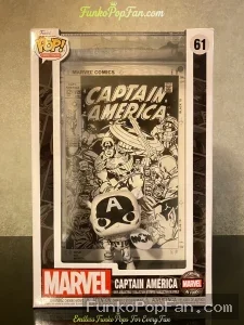Marvel Captain America #61 (Variant) Vinyl Figure Bobblehead Vaulted Collectible With Protector Funko Pop Figure