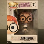 Animation Mr. Peabody & Sherman #7 Sherman Vinyl Figure Bobblehead Vaulted Collectible With Protector Funko Pop Figure