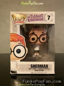 Animation Mr. Peabody & Sherman #7 Sherman Vinyl Figure Bobblehead Vaulted Collectible With Protector Funko Pop Figure