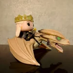 Funko Pop! Game of Thrones Daenerys Targaryen with Drogon #123 (Variant) Vinyl Figure Bobblehead Vau - Funko Pop Figure
