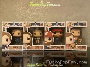 Bundle Funko Pop! Television Letterkenny Complete Set of 4 #1163 Daryl, #1164 Katy, #1165 Squirrelly Dan, #1166 Wayne with Gus Vinyl Figure Bobblehead Vaulted Collectible With Protector Funko Pop Figure