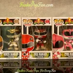 Bundle Funko Pop! Television Power Rangers #405 White Ranger / Red Ranger #406 / Pink Ranger #407 Vinyl Figure Bobblehead Vaulted Collectible With Protector Funko Pop Figure