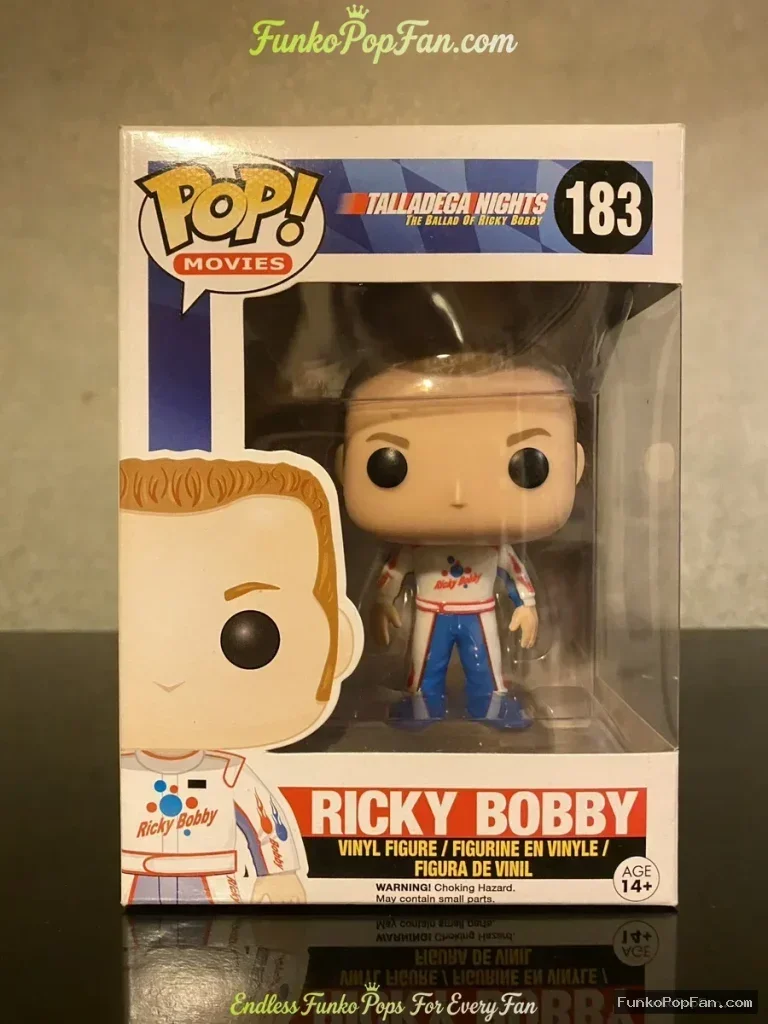 Movies Talladega Nights #183 Ricky Bobby Vinyl Figure Bobblehead Vaulted Collectible With Protector Funko Pop Figure