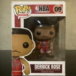 NBA Collectors Edition #09 Derrick Rose Vinyl Figure Bobblehead Vaulted Collectible With Protector Funko Pop Figure